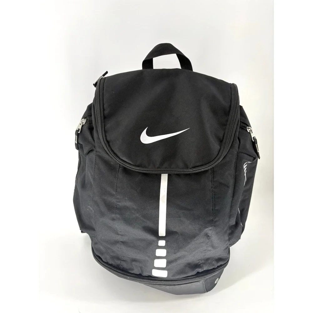 2012 Nike Hoops Elite Pro Backpack Black White Basketball Sports School Bag Rare